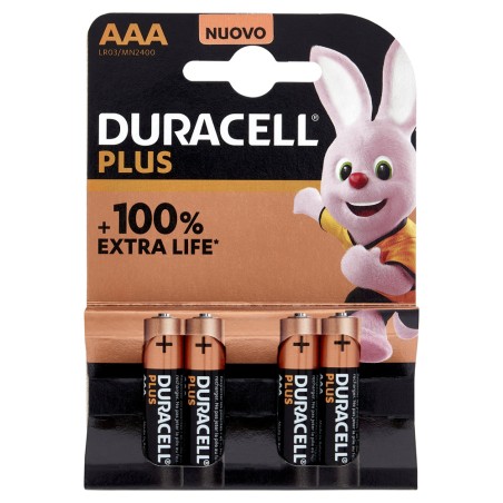 Batteria Duracell AAA Plus Blister 4 Pz