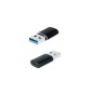 Adattatore USB 3.1 Nanocable USB a to USB Typce C Alluminio Nero