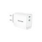 Caricatore Usb da presa Vultech CC45-2C Porta 2 Type-C PD45W GaN PPS 45W - Bianco Dimensioni Compatte