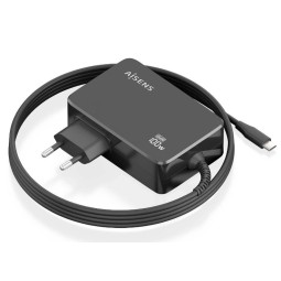 Alimentatore Aisens 100W USB Type C PD3.0 GaN Nero 1,8mt