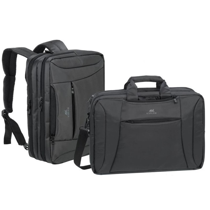 Borsa Zaino 16" Convertibile Rivacesa Nero