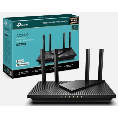 Router TP-Link Archer AX55 AX3000 Wi-Fi 6 gigabit Porta WAN/LAN