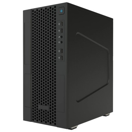 Case iTek Smallcom-P - Mini Tower Micro ATX  Usb3 2Xusb2 Type-C Mesh Nero