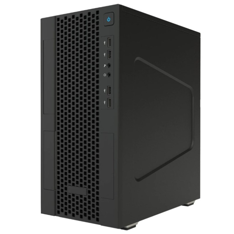 Case iTek Smallcom-P - Mini Tower Micro ATX  Usb3 2Xusb2 Type-C Mesh Nero