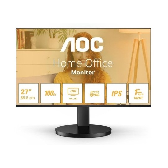 Monitor 27" AOC LED IPS FHD 120HZ HDMI VGA Multimediale 2x2W 27B3HA2